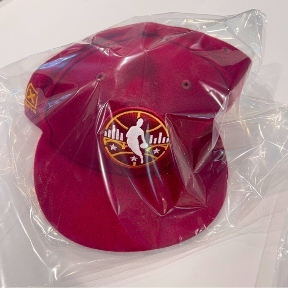 New Era Hat NBA Cleveland All Star Game 59FIFTY Fitted 7 5/8 Cardinal Red NEW - Picture 3 of 9